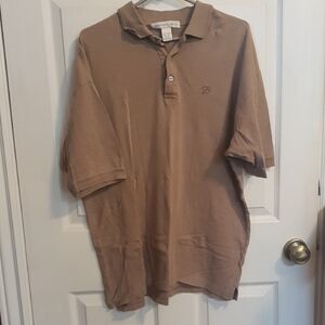 Men's Khaki Polo Shirt - Geoffrey Beene - XL
